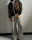 Advbridge 2024 High Street Hip Hop Casual Fashion High Collar Zipper Jacket Men American Retro Harajuku Y2K Loose Versatile Coat Women