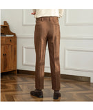 ADVBRIDGE  -  Autumn and Winter British Thick Casual Pants Commuter Straight High Waist Pants Japanese All-match Warm Pants for Men