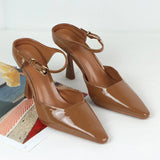 ADVBRIDGE  -  New Spring Ankle Strap Woman High Heels Sandals Elegant Shallow Mouth Luxury Office Lady Pumps Party Dress Slingbacks Stilettos