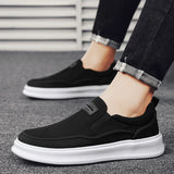 ADVBRIDGE  -  Summer Black Men's Loafers Platform Canvas Slip-on Shoes For Man Comfy Driving Casual Shoes Man Espadrilles zapatos para hombre