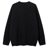 Advbridge Unisex Cardigan Sweater Harajuku Butterfly Letter Knitted Zipper Cardigan Women Autumn Casual Loose Fashion Tops Men Clothing