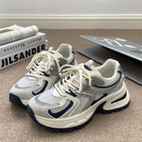 ADVBRIDGE  -  Women's Sneakers With Platform Tennis Female Shoes Woman-shoes Thick Sole Trainers Casual Roses Fashion Heels Spring Lace-U