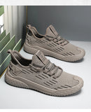 ADVBRIDGE  -  Fashion Mens Casual Shoes Summer Lightweight Flying-Woven Running Sport Shoes Male Mesh Breathable Soft Soled Comfort Sneakers