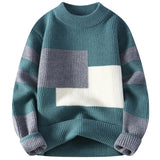 Advbridge Sweaters men 2024 winter korean style mens warm sweater mens fashion sweaters Splicing color patterns Men's wool pullovers male