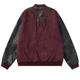 Advbridge American States New Fashion High Street Stitching Contrast Pilot Jacket Y2K Harajuku Retro Couple Casual Joker Top Men And Women