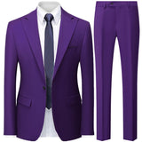Advbridge Autumn New Men's Slim British Wedding Solid Color Dress Blazer / Male Three Piece Suit Coat Vest  Pants Trousers Waistcoat