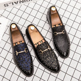 Advbridge New Arrival Men's Fashion Patent Leather Sequin Tassel Dress Business Office Shoes Male Charm Wedding Party Prom Flats Footwear