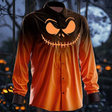 Advbridge 2024 Halloween men's new autumn and winter spring and summer yellow shirt party party Halloween fashion plus size men's tops