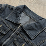 ADVBRIDGE  -  Women Black Denim Jackets Spring Summer New Korean High Street Short Turn Down Collar Jean Coats Chic All-Match Outerwears