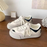 ADVBRIDGE  -  Women's Retro Sports Shoes Thick Bottom Comfortable Casual Sneakers Spring Autumn New Style Mella White Shoes Rubber Sole