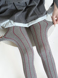 Advbridge Spring Women's Tights Sexy Striped Patchwork Stockings Pantyhose Fashion Slim Body Leggings Evening Party Stockings 2025
