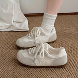 ADVBRIDGE  -  Round Toe Flat Casual Shoes Spring 2025 New de Trainers Women's Breathable Thin Bottom Sports Flat White Shoes