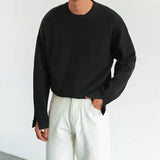 Advbridge Fashion O Neck Long Sleeve Knit Tops Men's Clothing Vintage Sweaters Shirt Casual Men Sweater Autumn Streetwear Jumpers For Mens