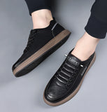 ADVBRIDGE  -  Casual Leather Shoes Men's 2025 Spring New Soft Leather Cowhide Mens Shoe Soft Sole Versatile Daily Board Shoes Men Loafers male