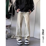Advbridge American Retro Jeans Men's New Style Cool and Stylish Explosive Street Style Slightly Flared High-end Straight Leg Pants Trendy