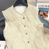 Advbridge Men‘s Wintern outfits Cotton-padded Vest Autumn Winter Korean Style Outer Vest Corduroy Short Sleeveless Quilted Jacket Solid V-neck Vestes Advbridge Men‘s Wintern outfits