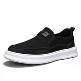 ADVBRIDGE  -  Summer Black Men's Loafers Platform Canvas Slip-on Shoes For Man Comfy Driving Casual Shoes Man Espadrilles zapatos para hombre