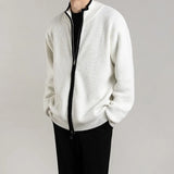 Advbridge Autumn Clothing Men's Light Luxury Knitted Zipper Cardigan Long Sleeve Streetwear Korean Popular Fashion Retro Knitwear M-3XL