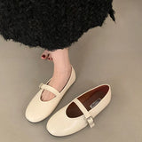 ADVBRIDGE  -  Spring Brand Women Flats Soft Leather Eelgant Dress Shoes Round Toe Shallow Slip On Ladies Casual Ballet Shoes New Woman