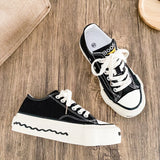ADVBRIDGE  -  Unisex High-Top Vulcanized Canvas Sneakers Solid Green/Black Lace-Up All-Season Student Casual Shoes Low Top Skate Shoes