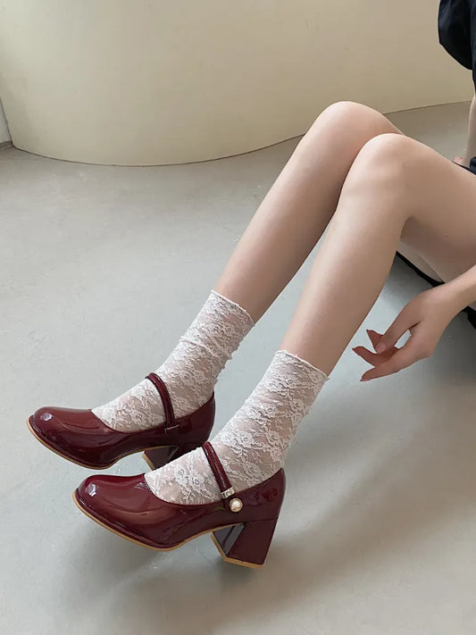 Advbridge French Elegant High Heels Shoes Office Lady Pure Color Korean Style Sandals Design Summer Chic Casual Non Slip Sandals