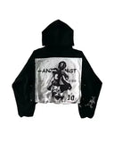 Advbridge Harajuku Gothic Bat Graphic Print Oversized Streetwear American Hoodie Y2K Clothes Mens Womens Black Hoodie Sweatshirt Clothes