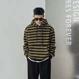 Advbridge Stripe Men's Hooded Sweatshirt Oversize Loose New In Harajuku Fashion Male Hoodie One Piece Sweat Shirt Emo Autumn Cheap Funny