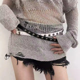 Advbridge Pyramid Fashion Rivet Belt Women Studded Belt Punk Rock With Pin Buckle Hardware Jeans Designer Female Waist Belts Drop Shipping