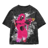 Advbridge Y2k Dark Casual T Shirt Mens Multi Pattern Printed Round Neck Cotton Top Gothic Style Summer New Oversized T Shirt Couple Style