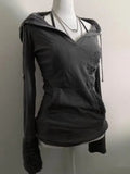 Advbridge American Retro Hooded Sweatshits Women Clothes Grunge Anime Hoodie Hoodies Women long-sleeved  Pullover Sweater Gothic
