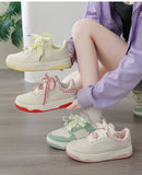 ADVBRIDGE  -  Women's Platform Sneakers Autumn Fashion Lace Up Breathable Non Slip Casual Shoes Comfortable Height Increase Outdoor Flats