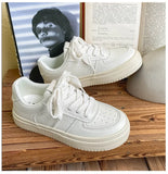 ADVBRIDGE  -  Little White Shoes for Womens New Small and Popular Japanese Student Cricket Shoes Autumn Leisure Trend Leather Sneakers Women