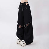 Advbridge Y2K Streetwear Cargo Pants Women Casual Loose Casual Oversize Female Wide Leg Trousers Retro Hip Hop Street Fashion Slacks