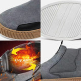 Advbridge Men's Casual Boots Fashion Platform Sneakers Winter Cotton Shoes for Men Soft Sole Ankle Boots Outdoor Men's Athletic Shoes