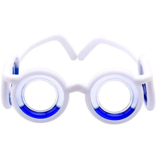 Anti- Motion Sickness Smart Glasses, Ultra-Light Portable Nausea Relief, Reduce Airsick Sickness Seasickness for Sport Travel Gaming, No Lens Liquid Glasses for Adults or Kids