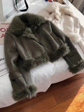 Advbridge Outwear Korean Fashion Warm Coat Women Casual Long Sleeve Elegant Jackets Chic Fur Y2k Slim Clothing Woman Design Spring
