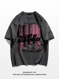 Advbridge Summer Goth Harajuku Design Graphic T-shirt For Men Hip Hop Fashion Cotton Short Sleeve Tee Shirts 2025 New Y2K Streetwear Tops