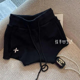 Advbridge New casual sports hooded sweatshirt set shorts fashio high street all cotton two piece sets womens outifits y2k streetwear