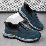 Advbridge Outdoor Shoe Men Sneakers Sping Slip on Casual Men Shoes Breathable Suede Leather Shoe Anti-skid Walking Shoe Hot Sale Footwear