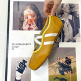 ADVBRIDGE  -  Women Sneakers Flat Shoes Woman Flats Mary Jane Ballet Shoes for Women Red Yellow Silver Split Toe Flats Summer