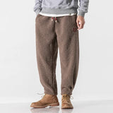 Advbridge Winter Warm Cashmere Sweatpants Men Fashion Joggers Elastic Waist Casual Lambswool Thick Pants Male Fleece Trousers M-5Xl