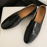 ADVBRIDGE  -  Women's cow leather round toe slip-on 3.5cm thick low heel loafers high quality soft comfortable casual female OL style shoes