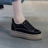 Advbridge High on Platform Shoes for Women Spring Autumn Woman Footwear Wedge Light Daily Routine Quality Sale Offers Walking Korean A H