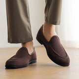 ADVBRIDGE  -  Trendy Suede Men's Loafers Comfy Summer Flat Shoes For Man Slip-on Business Leather Casual Shoes Man Moccasins zapatos de hombre