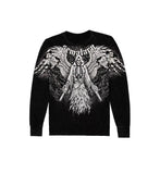 Advbridge Y2K Fashion New Street Round Neck Long Sleeve T-shirt Harajuku Goth Super Graphic Printing Vintage Joker Couple Short Sleeve Top