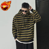 Advbridge Stripe Men's Hooded Sweatshirt Oversize Loose New In Harajuku Fashion Male Hoodie One Piece Sweat Shirt Emo Autumn Cheap Funny