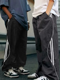 Advbridge Pants Men American Retro Casual Spring Autumn Hip Hop Streetwear Ankle-tied All-match Harajuku Chic Simple Trousers College New