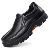 Advbridge Genuine Leather Shoes Men Loafers Soft Cow Leather Men Casual Shoes New Male Footwear Black Brown Slip-on A2088