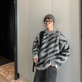 Advbridge Pullovers Knit Sweater Male Round Collar Striped Men's Clothing Crewneck Y2k Streetwear Japanese Harajuku Fashion X Casual Ugly