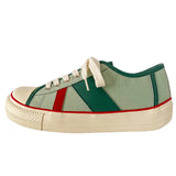 ADVBRIDGE  -  New Women Colorblock Vulcanized Canvas Sneakers Flat Sole Lace-Up Soft Comfort Latex Cushion Summer Student Casual Shoes